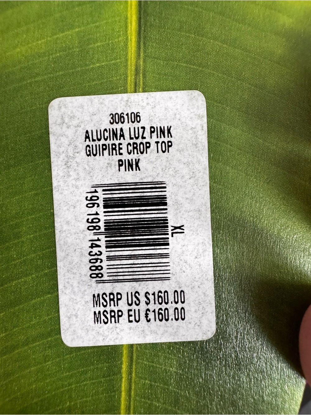 BNWT FARM RIO Alucina Luz Crop Top SZ XL - Picture 10 of 10